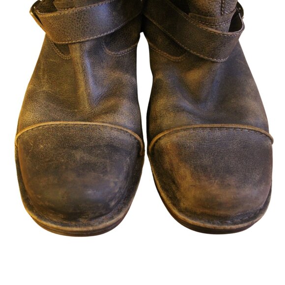 UGG | Men's Rockvile ll Distressed Leather Boots Men's Size 13 | Brown Biker EUC - Picture 3 of 11